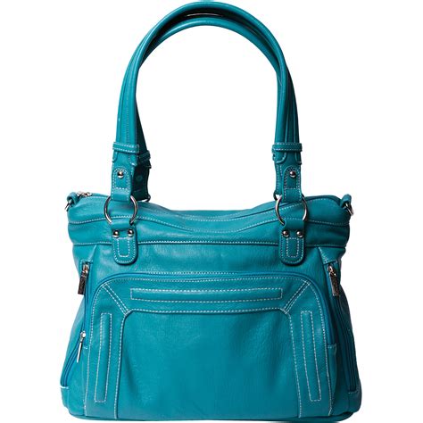 turquoise shoulder bags.